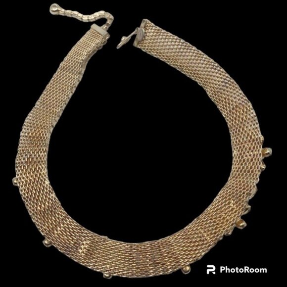 Exquisite Signed Hattie Carnegie Rhinestone Embellished Choker Necklace - Picture 6 of 6